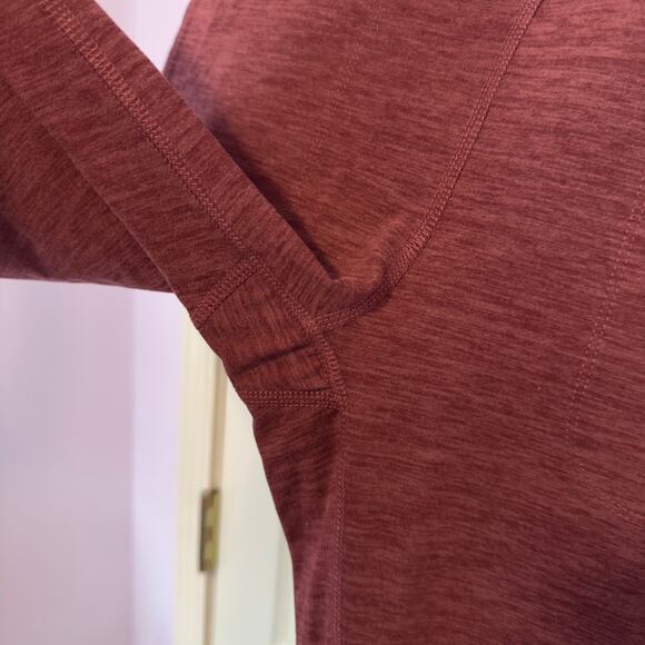 NWT Gaiam Om High Rise Porkchop Cuffed Leggings Size M Hawthorne Rose Heather - Picture 3 of 9